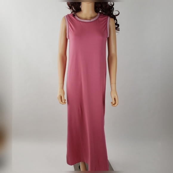 Be Beach Pink Maxi Stretch Sleeveless Dress